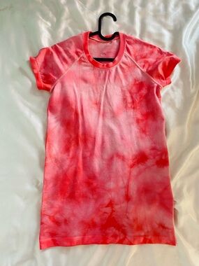 lululemon athletica Pink Coral Tie-Dye Tee Dress